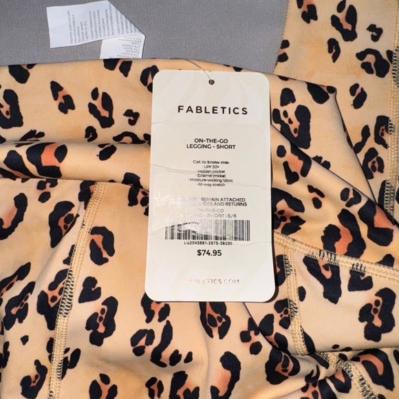 NWT Cheetah Print Fabletics Leggings - Picture 6 of 6